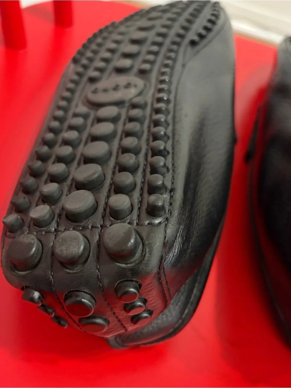 Gucci Black Leather Horsebit Driving Loafers